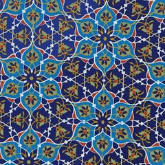 أرابيسك قيشاني لاجوردي وفيروزي