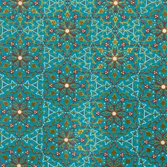 شمسة وأرابيسك فيروزي مذهب