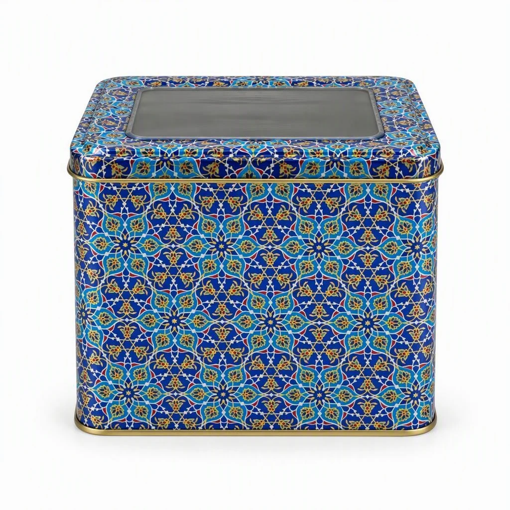 علبة معدنية مستطيلة ١٣×١٨